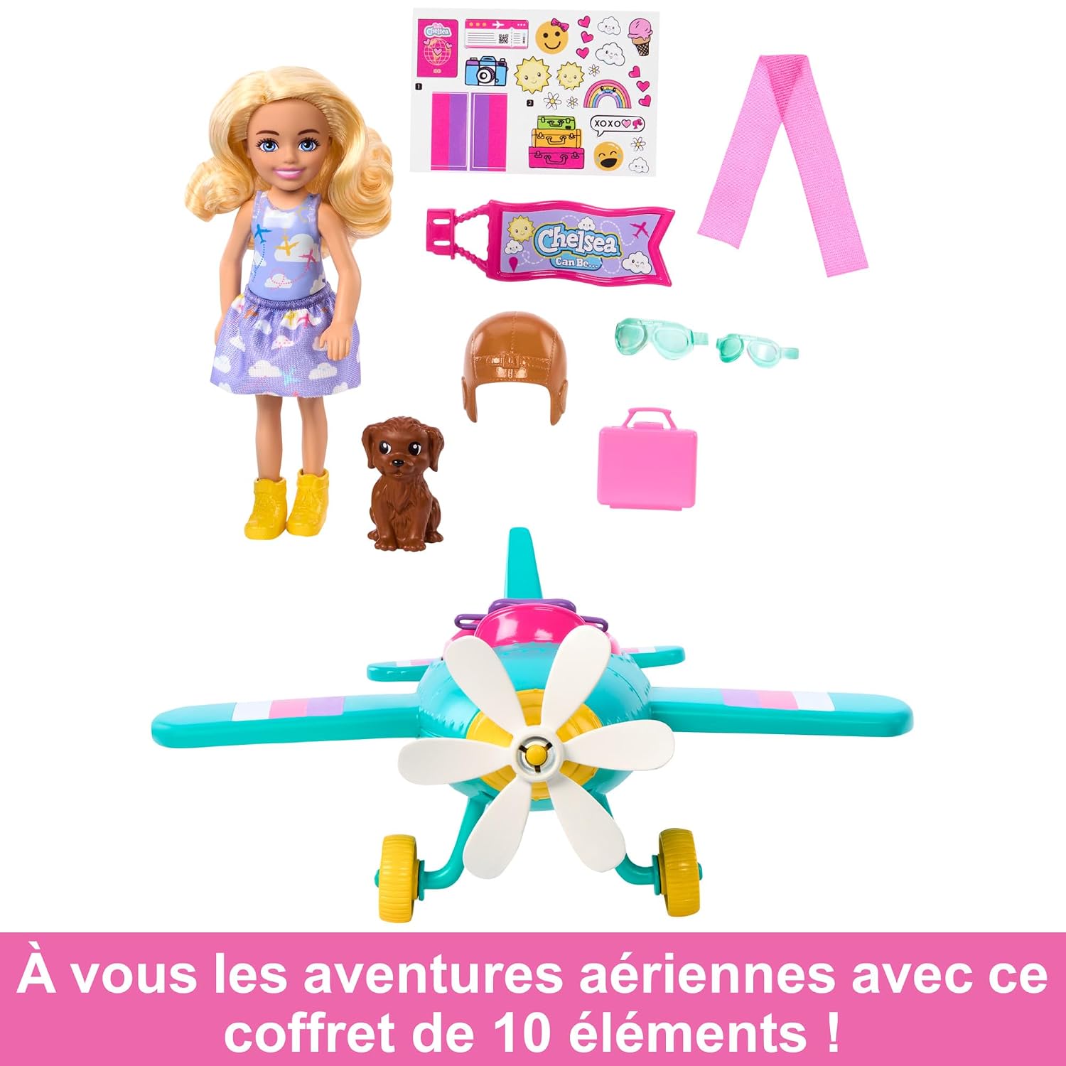 BARBIE Chelsea — Coffret Poupée Pilote et Avion 2 Places – Image 3