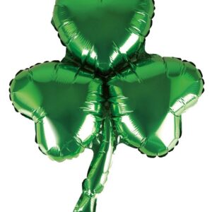 P'TIT CLOWN - Ballon Aluminium Saint Patrick - Trêfle, Bières - Gonflable à l'Air ou Hélium - Décoration Festive Irlande, Fête de la Bière (Trêfle, 43 cm)