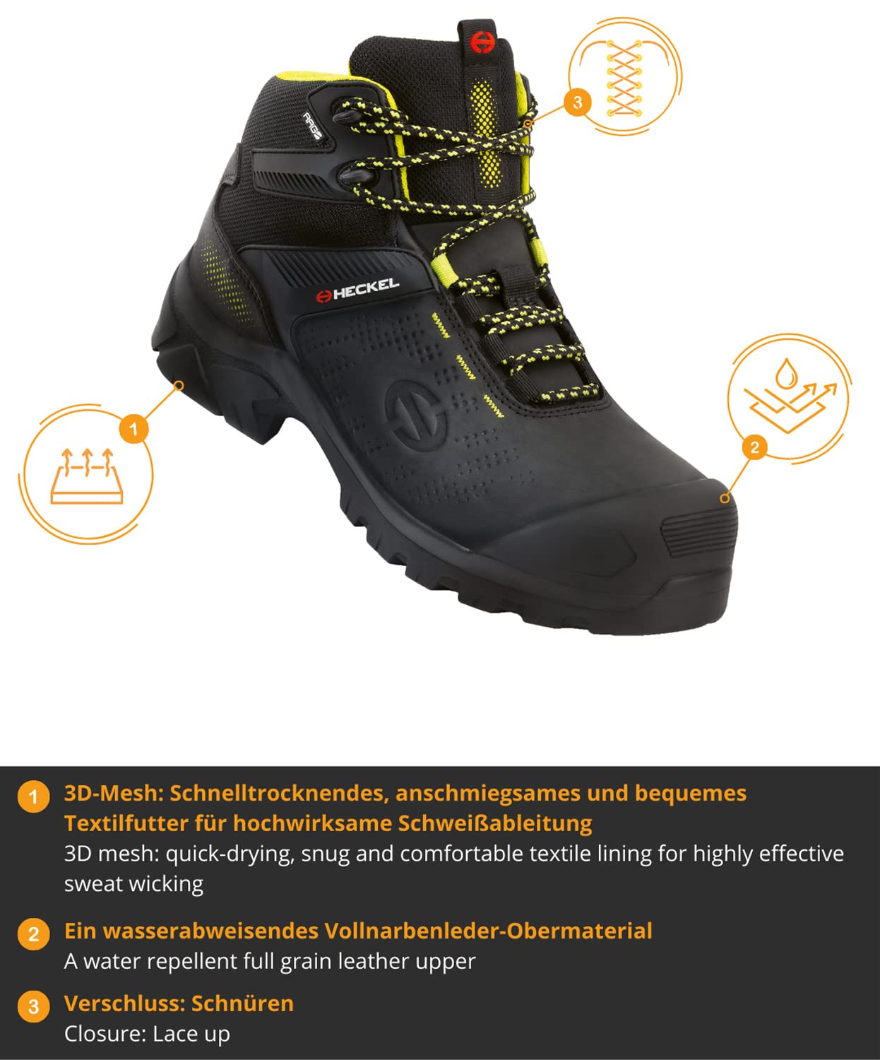 HECKEL MACCROSSROAD 3.0 S3 High — Botte de Travail 42 – Image 2