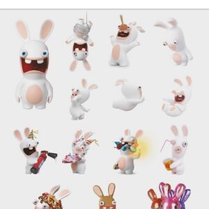 Alternative view of P’TIT CLOWN — Tatouages Lapins Crétins™ Anniversaire Enfant