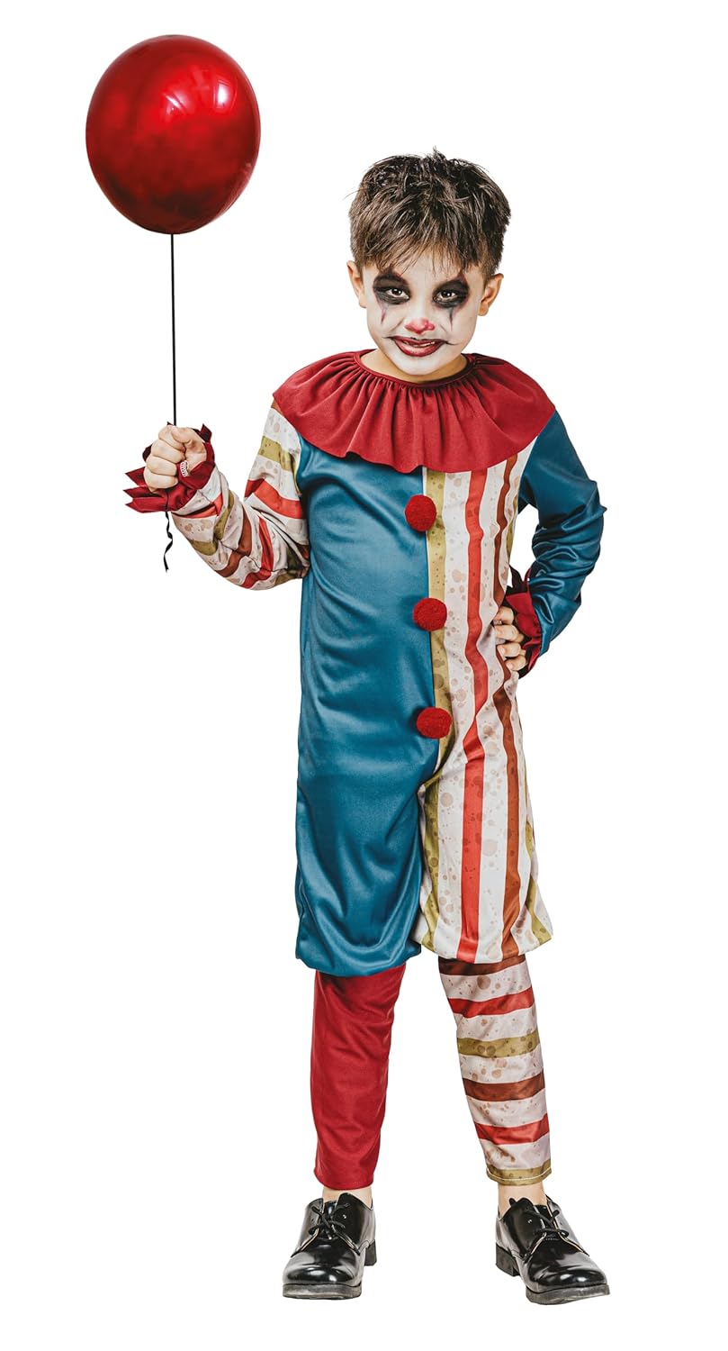 DÉGUISEMENT CLOWN VINTAGE ENFANT - Se Déguiser, Cosplay pour Halloween - Thème(s) : Clown - Taille 5/6 ANS