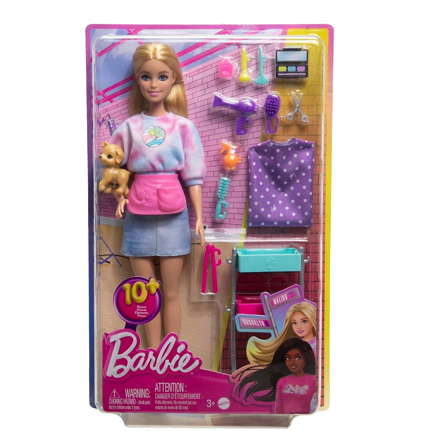 BARBIE Malibu — Poupée styliste et 14 accessoires – Image 5