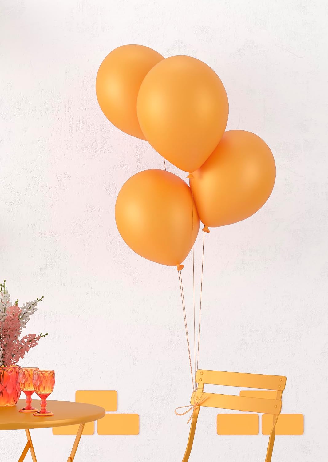 P'TIT CLOWN — Lot de 10 Ballons Anniversaire orange Ø 30 cm – Image 2