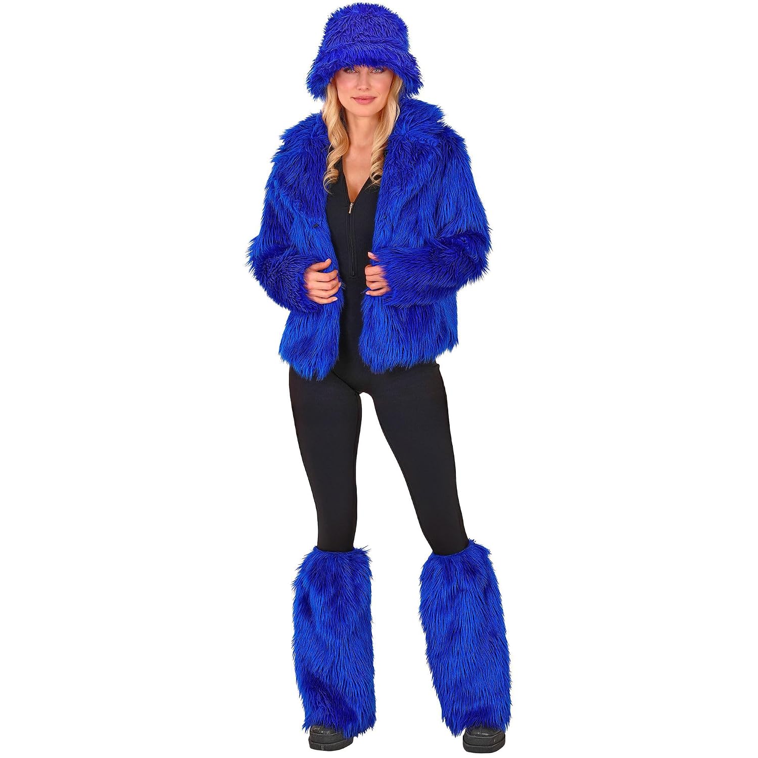 W WIDMANN MILANO — Jambières en Peluche Bleu Roi Adulte – Image 3