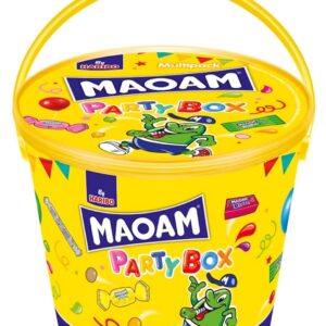 HARIBO - MAOAM Party Box - Assortiment De Bonbons Sans Colorants Artificiels - Maxi Seau De 690 g