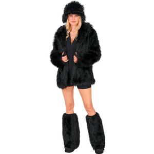 Alternative view of W WIDMANN MILANO — Jambières en Peluche Noires Adulte