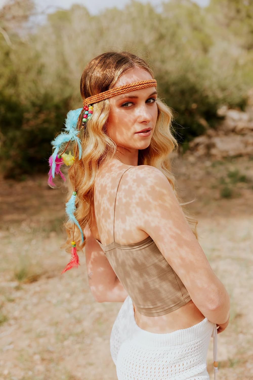BOLAND — Bandeau Hippie à Plumes Taille Unique – Image 6