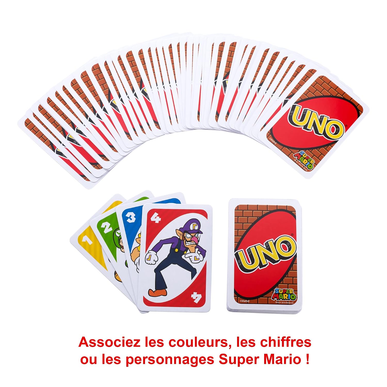 MATTEL GAMES UNO Super Mario — Jeu de Cartes 112 cartes – Image 5