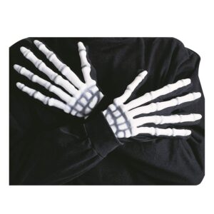 Gants Squelette Adulte 3D Phosphorescent - Taille Unique
