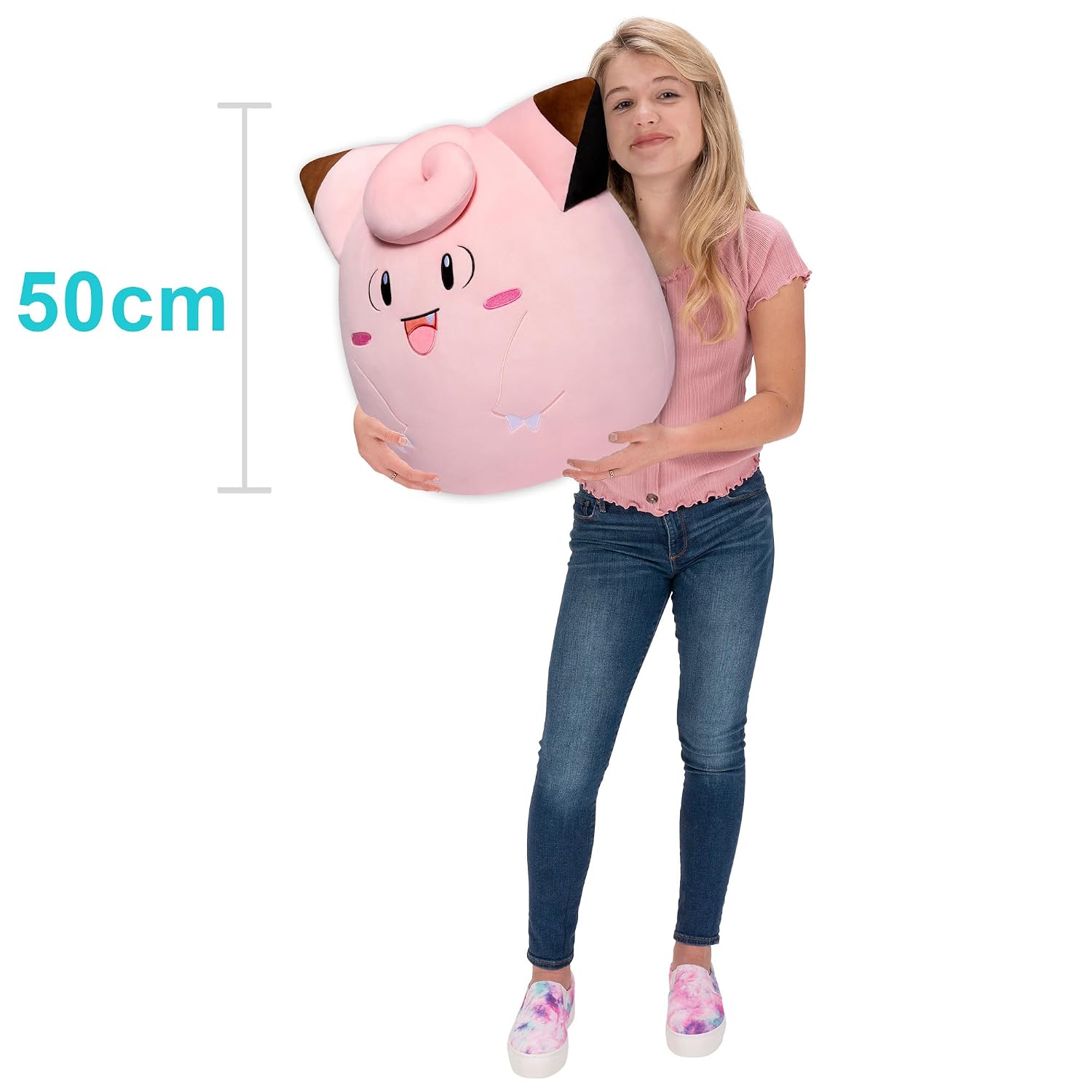 BANDAI Squishmallows — Peluche Pokémon Mélofée 50 cm – Image 3