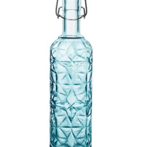 Bormioli Rocco 320269-MQD Bouteille Verre Oriente, 1l, Bleu