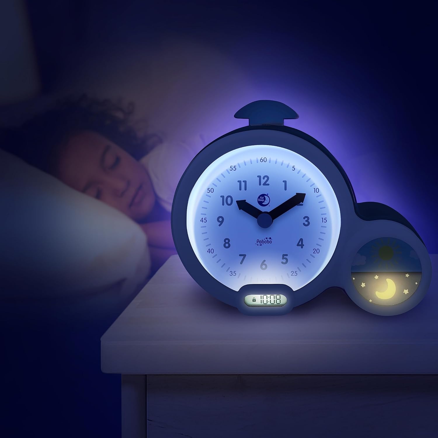 CLAESSENS' KID Kid Sleep Clock — Mon premier réveil rose – Image 2