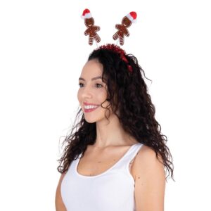 Alternative view of P'TIT CLOWN — Serre-tête Noël Adulte Bonhomme Pain d'Épices