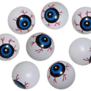 P'tit Clown - Décoration Halloween Sanglante, Faux Organes et Parties du Corps en Plastique, Ambiance Terrifiante (Faux Yeux - Lot de 8)