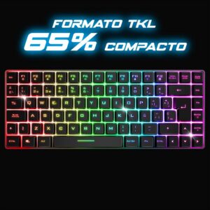 Alternative view of SPIRIT OF GAMER — Clavier de jeu Bluetooth TKL 65%