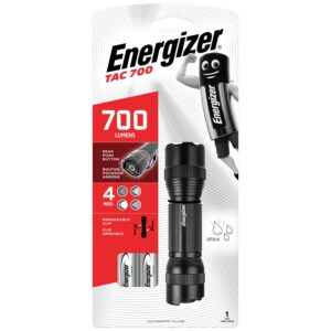 Energizer Lampe de Poche Tactique TAC 700, Éclairage LED, Robuste et Compacte, Piles Incluses
