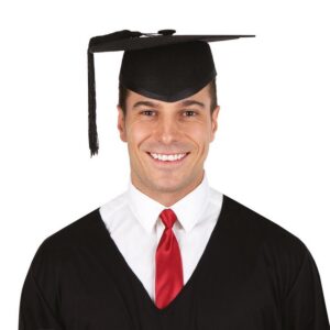 Alternative view of P'TIT CLOWN — Chapeau de diplômé adulte taille unique noir