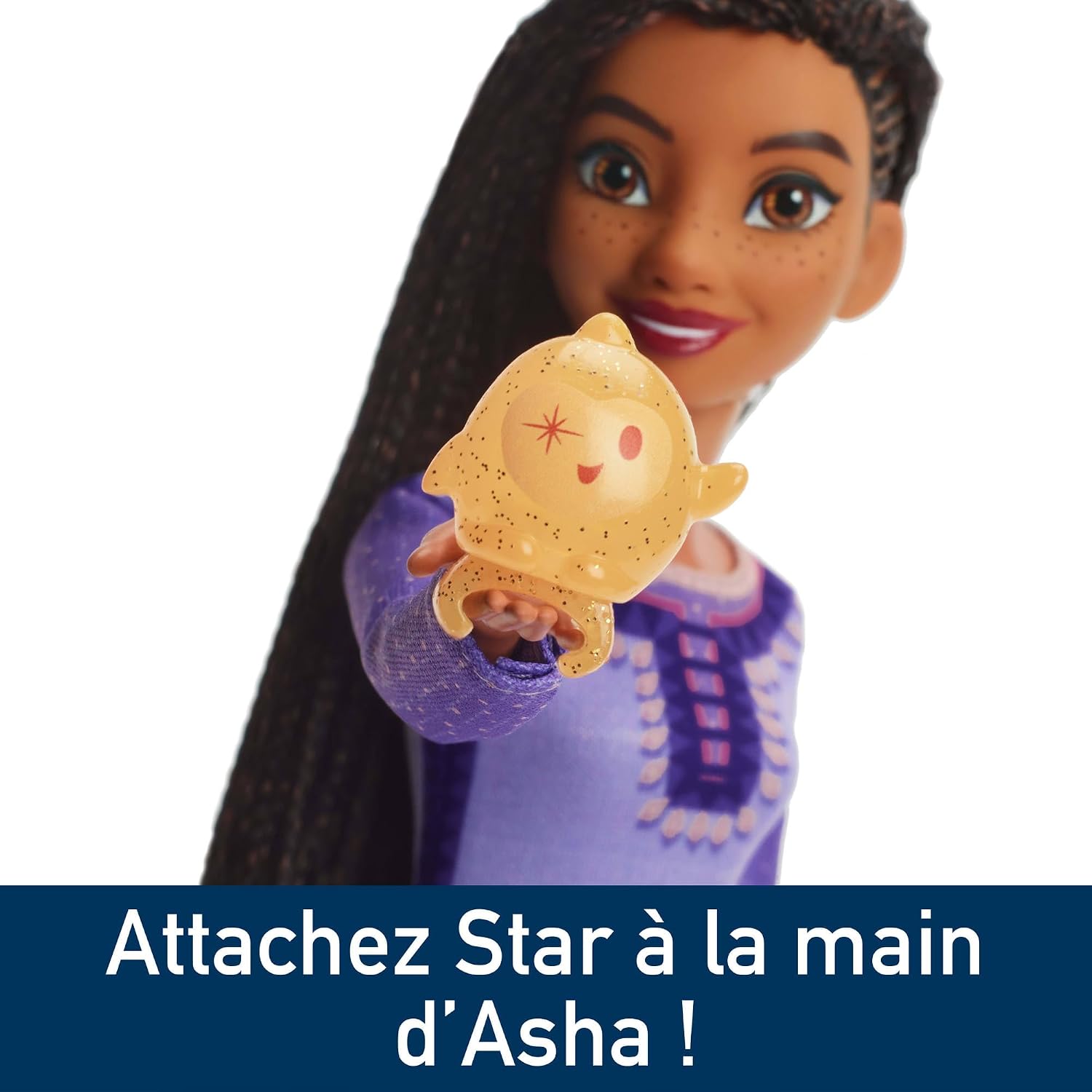MATTEL Disney Wish — Poupée Asha chanteuse avec figurine Star – Image 3