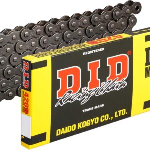 CATENA DID 420D (noir et noir) - Longueur : 132 maillons avec joint à clip (RJ)