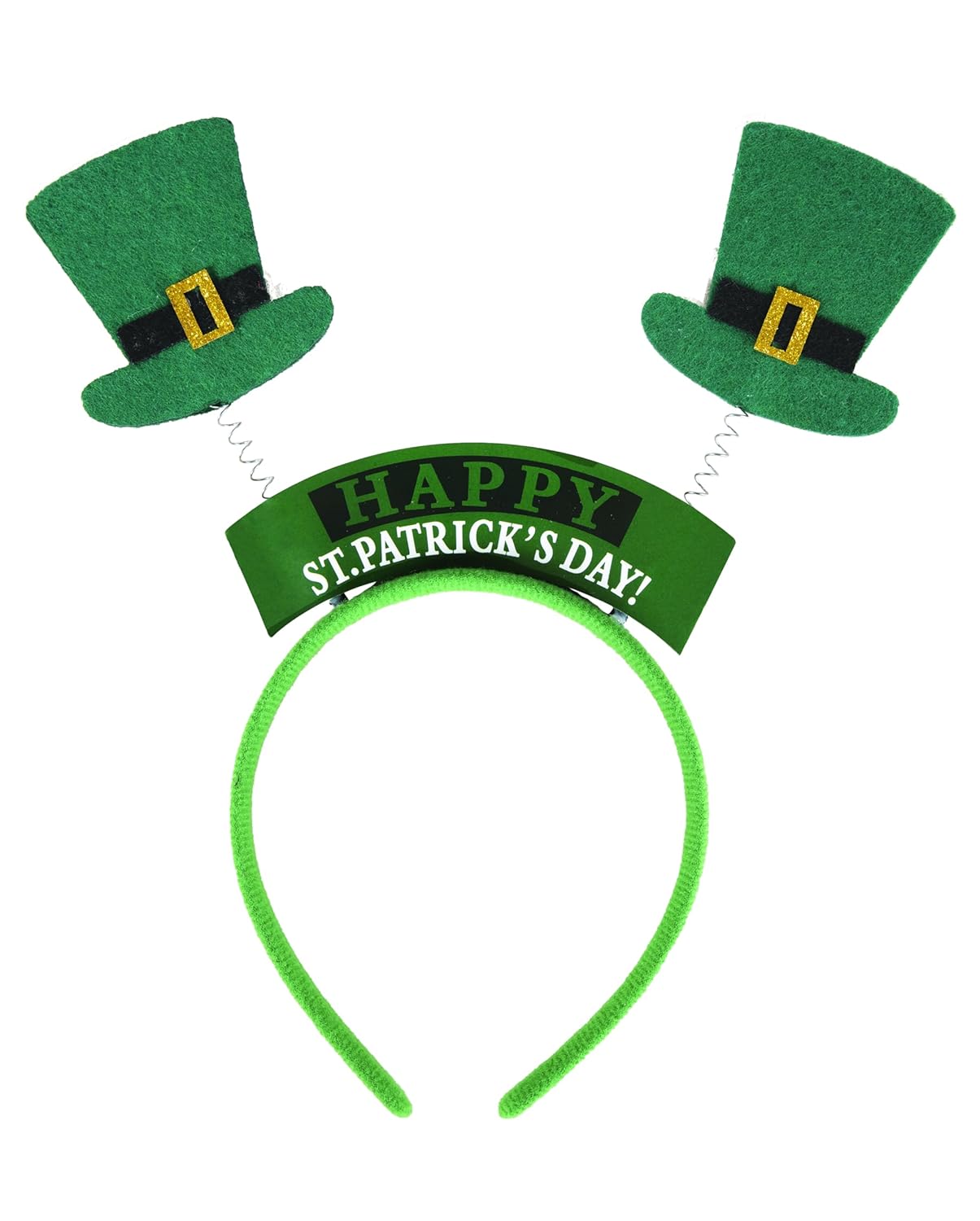 P'TIT CLOWN - Serre-tête Saint Patrick - Accessoire de Déguisement parfait pour les Évènements sur le Thème de l'Irlande - Adulte - Unisexe - Vert