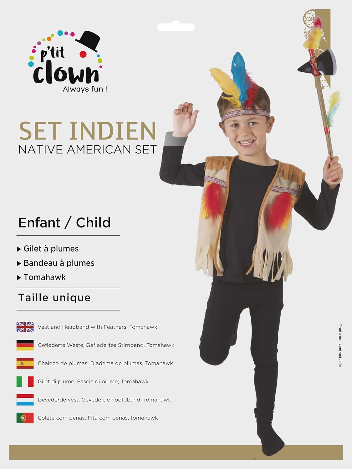 P'TIT CLOWN — Set de Déguisement Enfant Taille Unique – Image 4