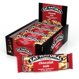 EAT NATURAL — Barres sans gluten cranberries amandes coco chocolat