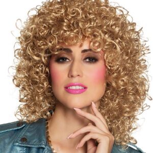 Boland - Perruque Club pour adultes, cheveux artificiels bouclés, coiffure pour déguisements, carnaval, fête à thème, Halloween ou JGA