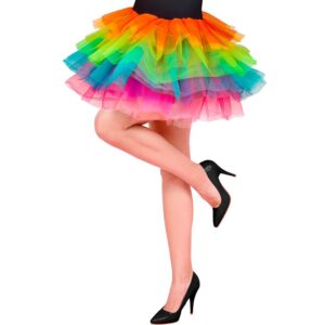 W WIDMANN MILANO Party Fashion - RAINBOW TUTU 45 cm -