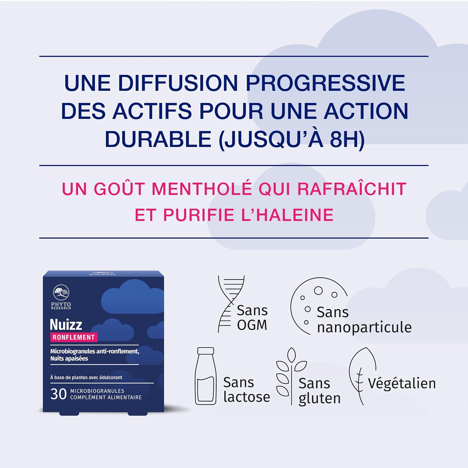 PHYTORESEARCH Nuizz Ronflement — Complément anti-ronflements – Image 3