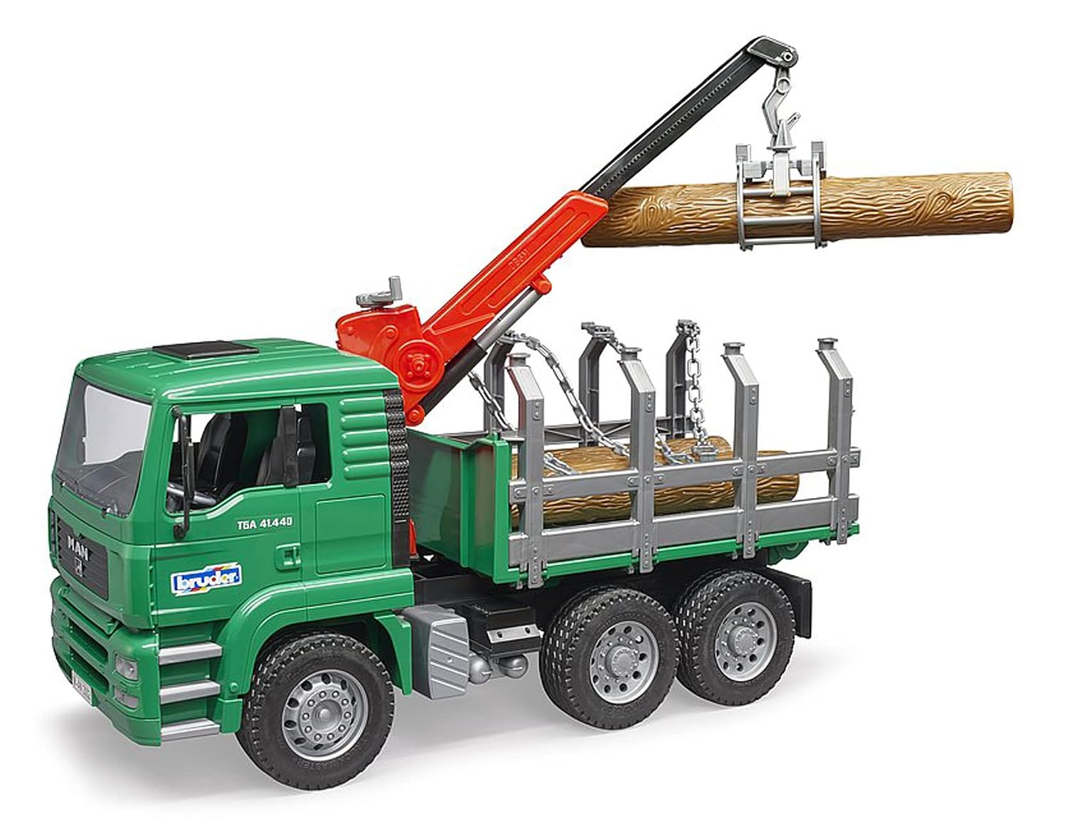 BRUDER MAN 02769 — Camion de transport de bois avec grue – Image 7