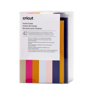 Cricut Insert Cards | Sensei | 8,9 cm x 12,4 cm (Taille R10) | 42-Pack | Pour Utilisation Avec le Tapis de Carte