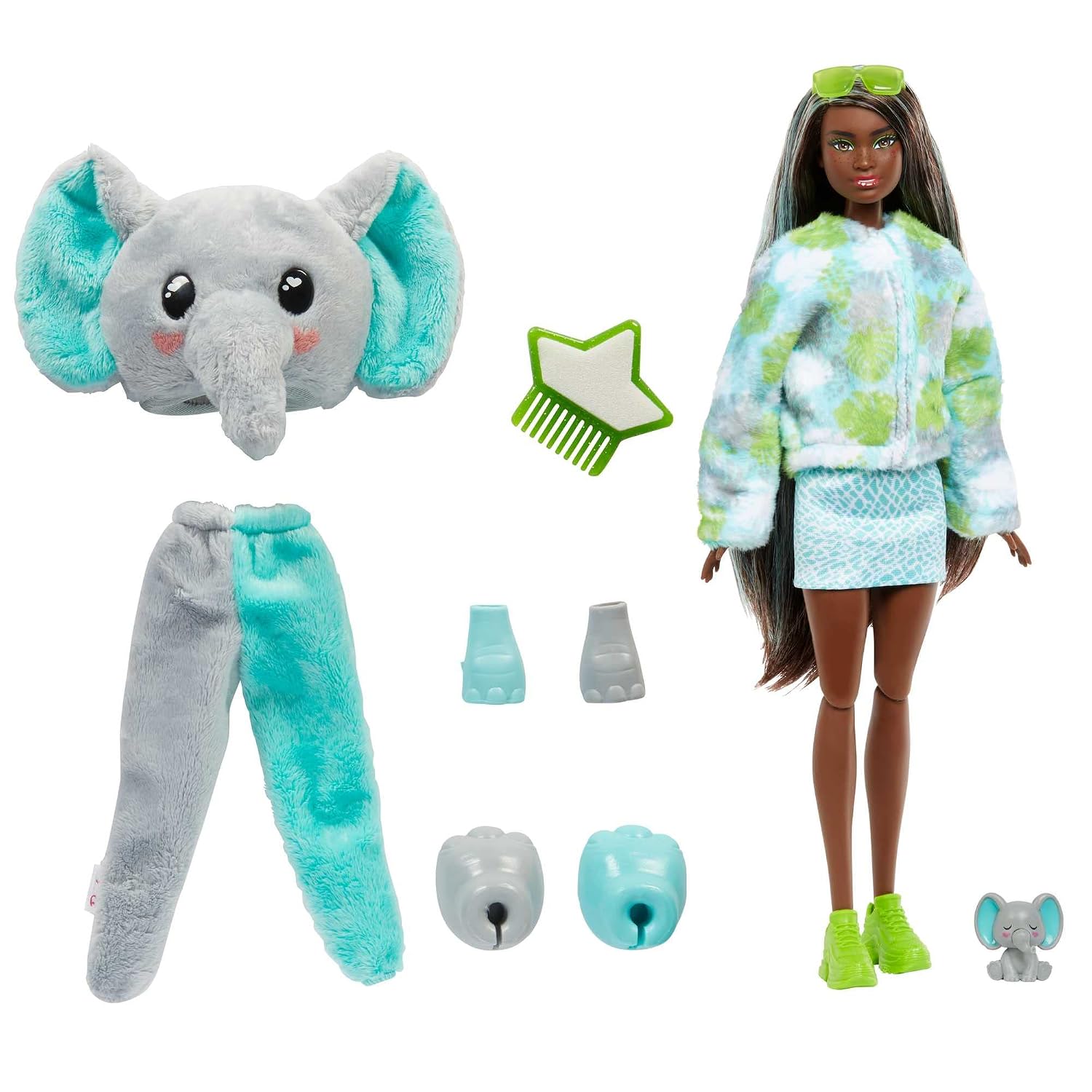BARBIE Cutie Reveal Série Jungle — Poupée Mannequin Éléphant – Image 7