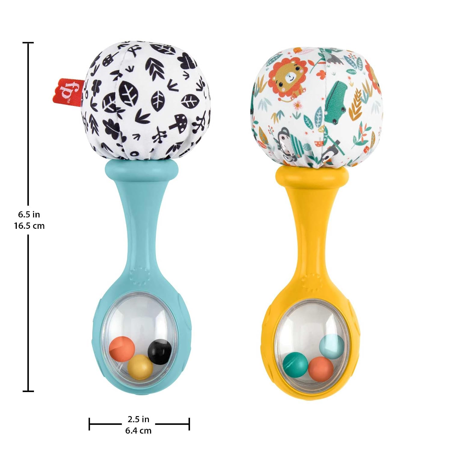 FISHER-PRICE Mes Premiers Maracas — Hochet bébé lot de 2 – Image 4