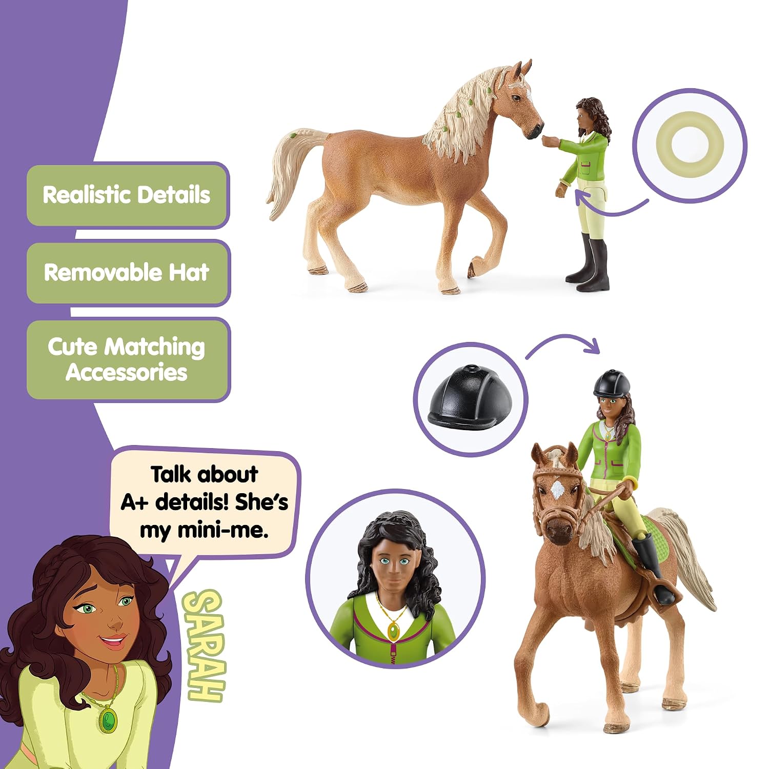 SCHLEICH Horse Club — Coffret Cavalière Sarah et Mystery – Image 3