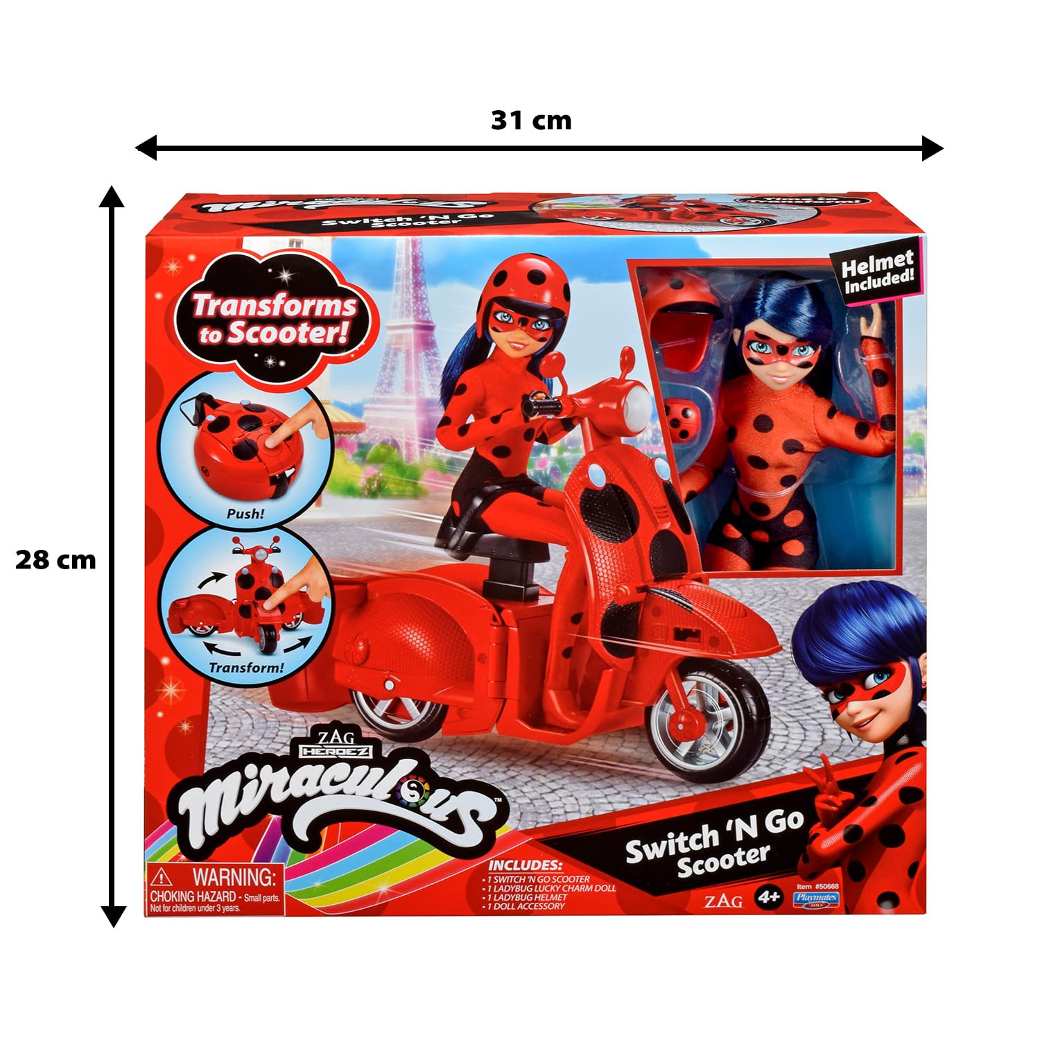 BANDAI Miraculous Ladybug — Coffret Scooter + Poupée 26cm – Image 7