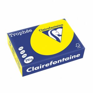 Clairefontaine Trophée - Ramette de papier/carton 250 feuilles A4 21 x 29,7 cm Jaune soleil