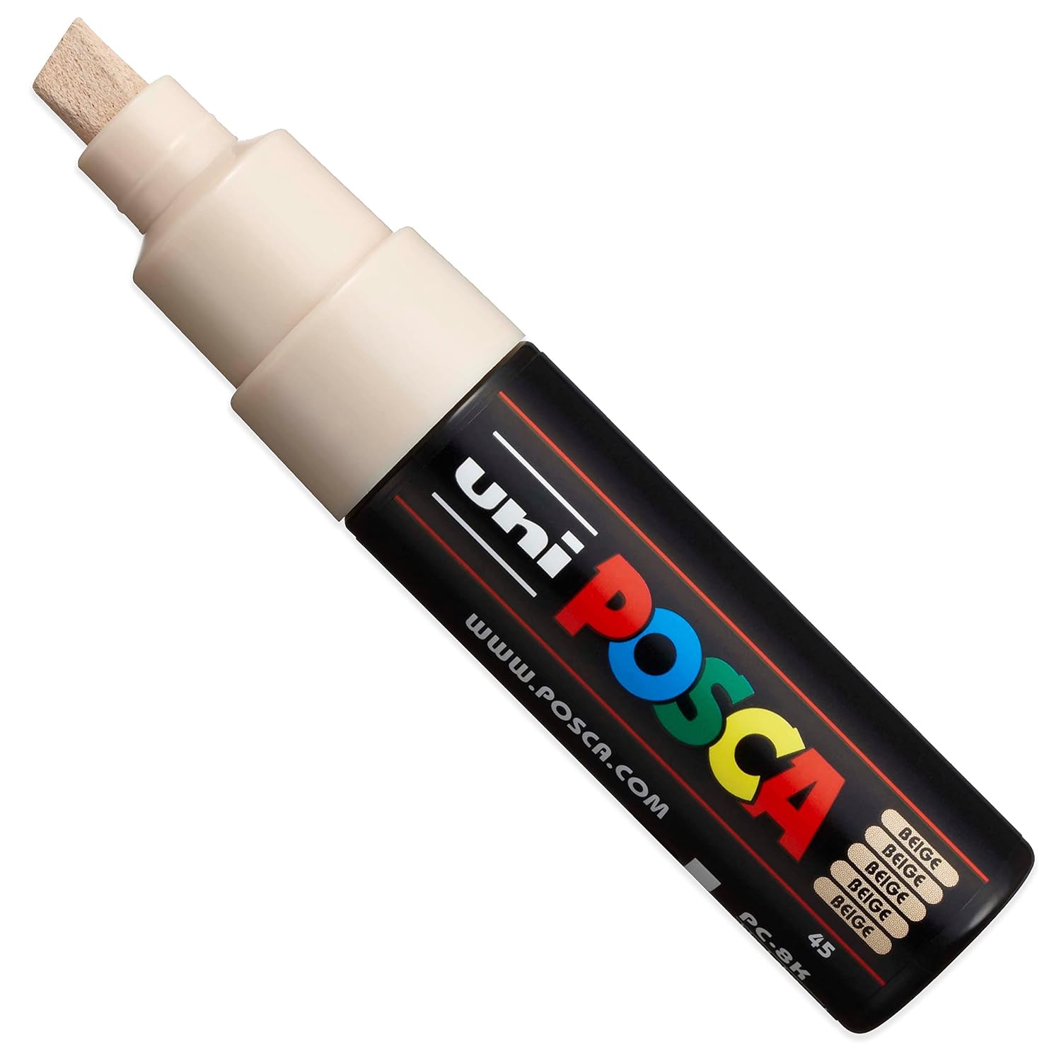 POSCA - PC-8K - Marqueurs peinture - Pointe biseautée 8 mm - Tons neutres chauds - Lot de 4 dans un étui – Image 2