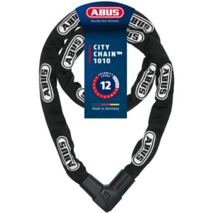 ABUS Antivol à chaîne CityChain 1010 - Antivol vélo en acier trempé - Niveau de sécurité 12