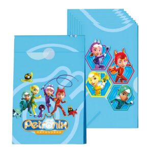 P’TIT CLOWN - Accessoires Décoration d’Anniversaire Enfant - Petronix - Licence Officielle - Assiettes, Gobelets, Serviettes, Confettis, Sachets, Cartes d’Invitation (Sachet x8)