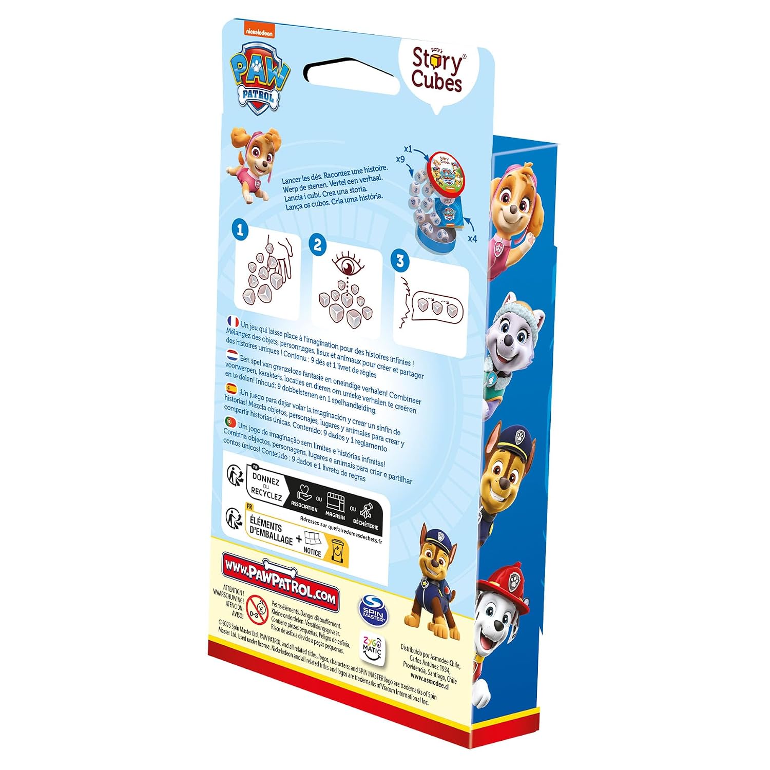 ASMODEE Rory's Story Cubes — Jeu de dés Pat Patrouille – Image 3