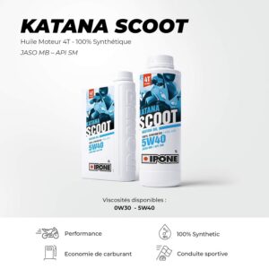 Alternative view of IPONE Katana Scoot — Huile Moteur Scooter 4T 5W40 1L
