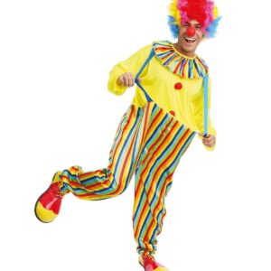 P'TIT CLOWN - Costume Clown - Déguisement pour Adulte - Parfait pour Carnaval, Fêtes Costumées et Évènements à Thème - Multicolore (Homme, L-XL)