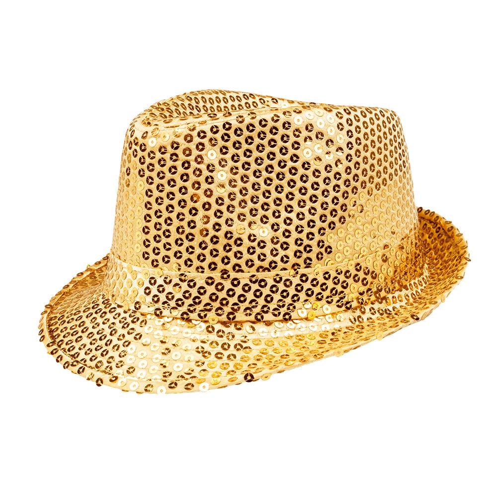 Boland - Chapeau à paillettes, unisexe, tenue disco, accessoire, carnaval, costume, fête déguisée, fête à thème