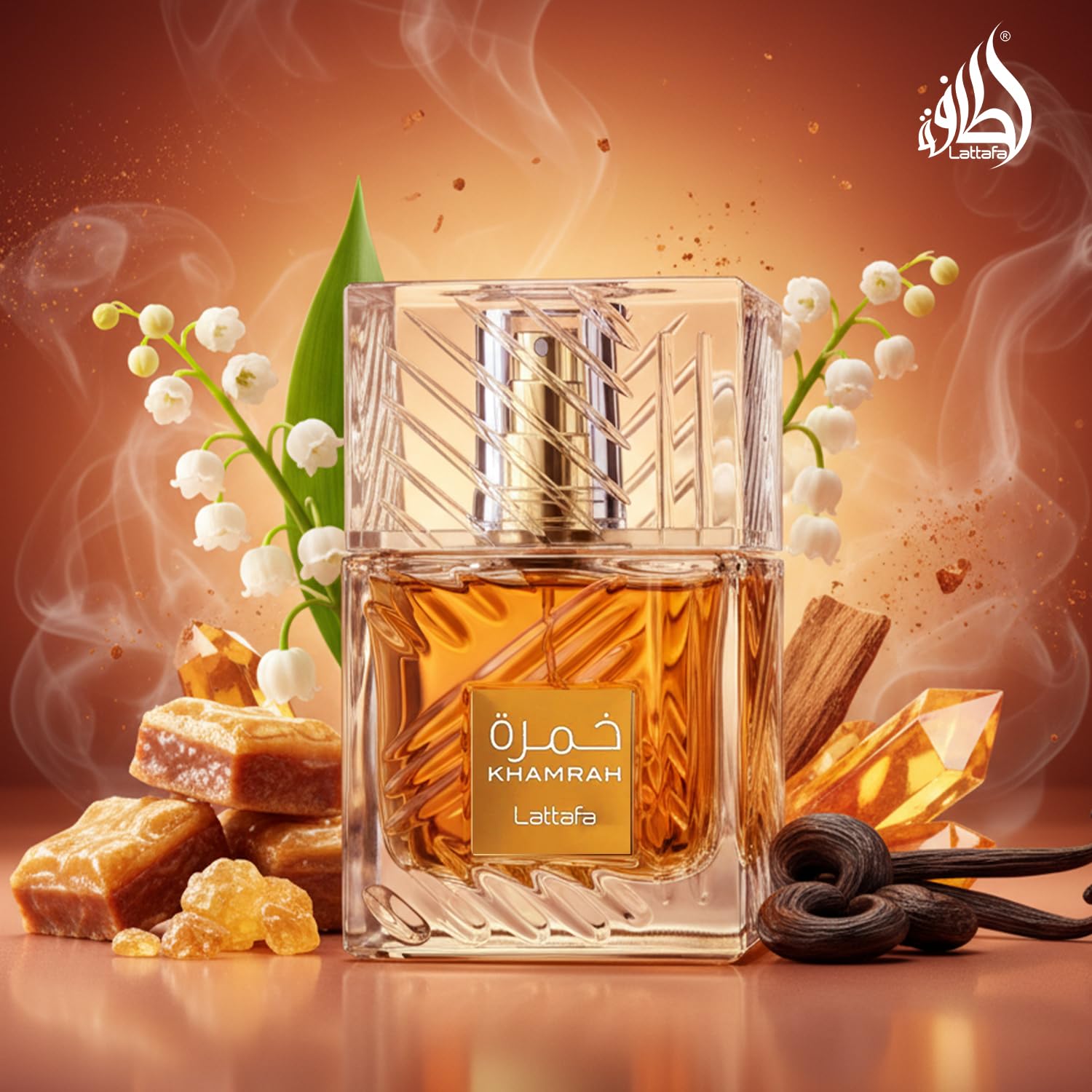 LATTAFA KHAMRAH — Eau de parfum unisexe 100 ml – Image 4