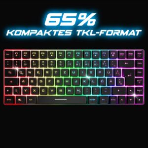 Alternative view of SPIRIT OF GAMER — Clavier gaming Bluetooth TKL RGB QWERTZ