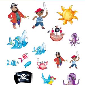 Alternative view of CAM ET LEON — Tatouages Temporaires Pirates