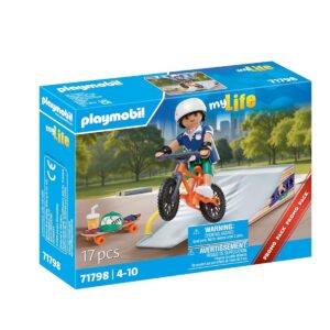 PLAYMOBIL 71798 Snowboarder avec rampe de glisse