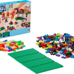 PLUS PLUS - Kit Découverte - Jeu de Construction de 600 pièces Basic et Fluo/Néon Multicolores - Jeu Éducatif pour Enfant dès 3 Ans - Développe la Créativité pour Fille et Garçon