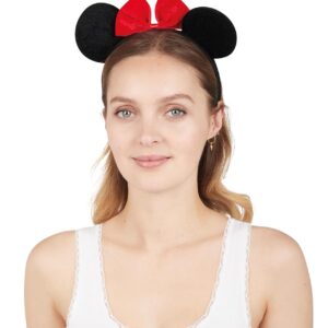 P'TIT CLOWN - Serre-tête Animal - Adulte - Oreilles de Souris, Lapin - Accessoire Déguisement Carnaval, Cosplay, Fête Costumée (Oreilles de Souris)