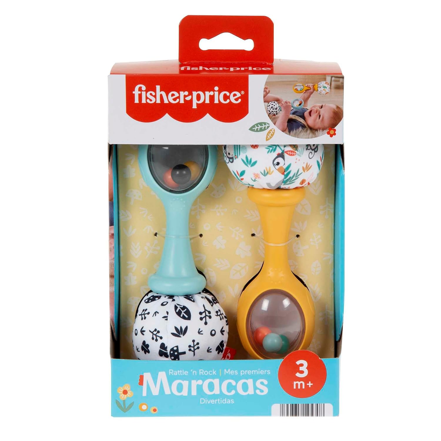 FISHER-PRICE Mes Premiers Maracas — Hochet bébé lot de 2 – Image 5